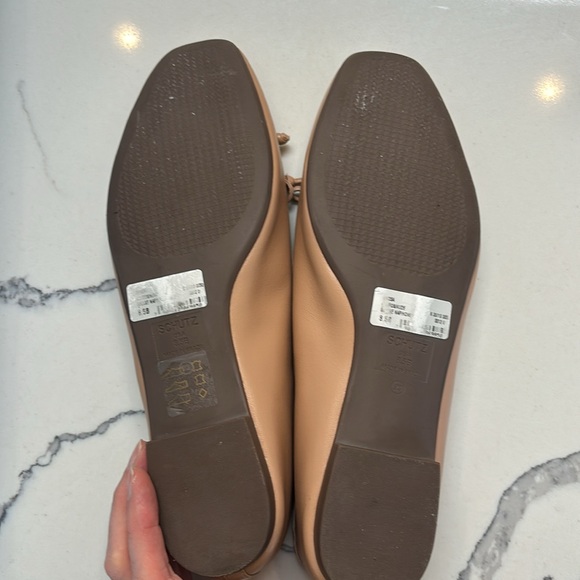 Schutz Arissa Ballet Flat EUC size 8.5B Tan/Nude - Picture 7 of 8